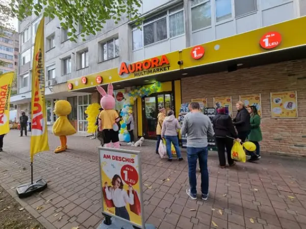 Deschiderea primului magazin Aurora Multimarket in Iasi.