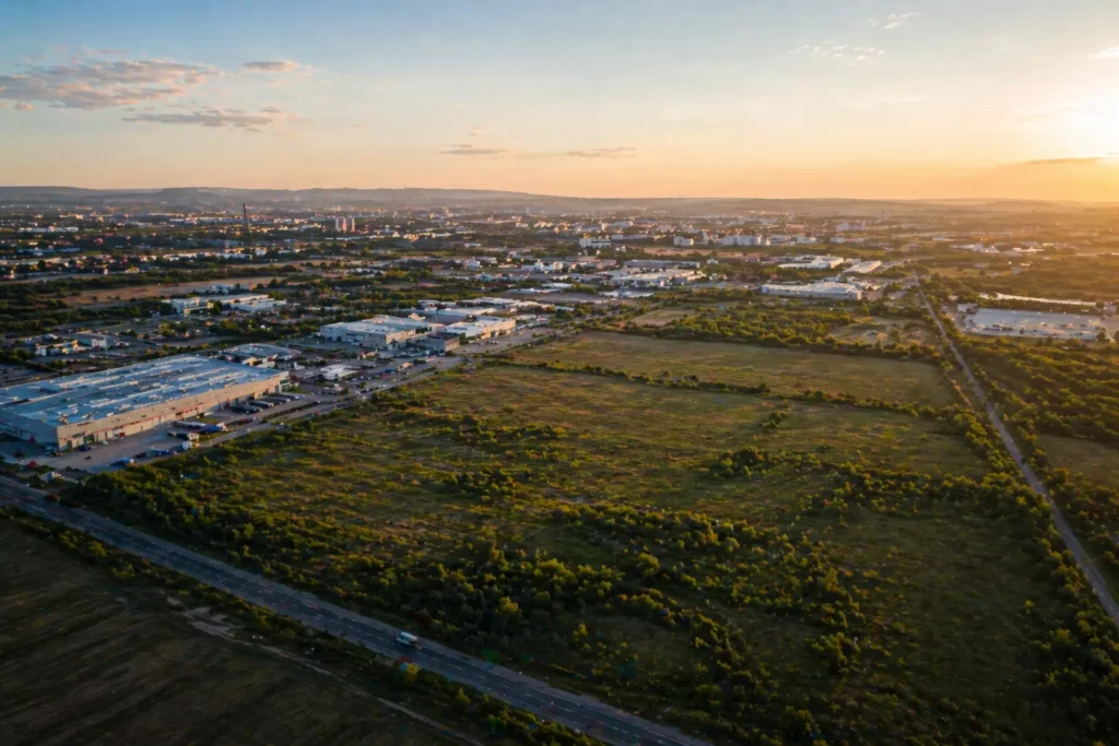 zona pentru dezvoltare industriala in iasi vedere aeriana ampla